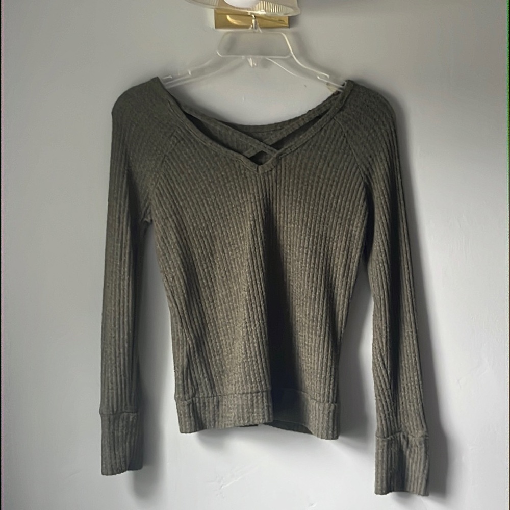 Long sleeve olive green tee